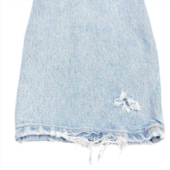 AGOLDE 90's Mid-Rise Loose Fit Jean in Captured Size 24 Button Fly Distressed - Picture 7 of 8